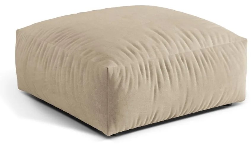 Béžová zamatová modulárna podnožka Martina – Micadoni