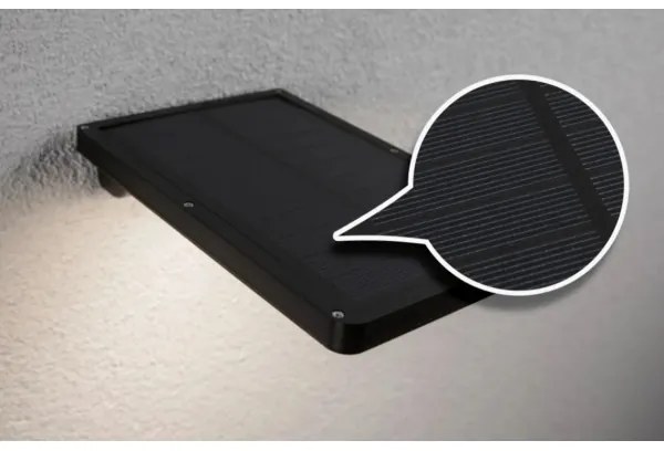 Paulmann 95393-LED/4W IP44 Stmievateľné solárne svietidlo so senzorom SOLVEIG 3,7V