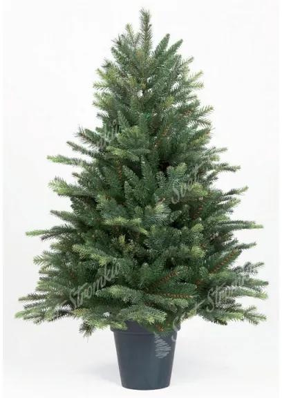 Umelý vianočný stromček 3D Jedľa Normandská 110cm v kvetináči