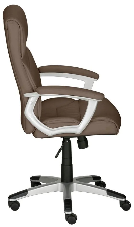 Hnedá kancelárska stolička z imitácie kože Flori – Støraa