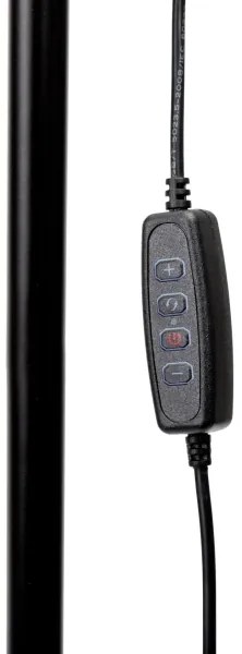 LED Stmievateľná stojacia lampa SIGNUS LED/10W/230V 3000/4500/6500K čierna