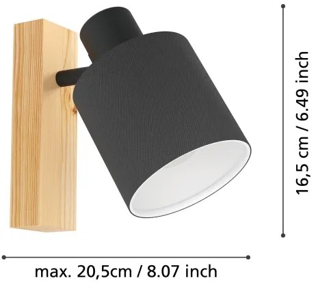 Eglo 99488 - Nástenné svietidlo BATALLAS 1xE27/10W/230V