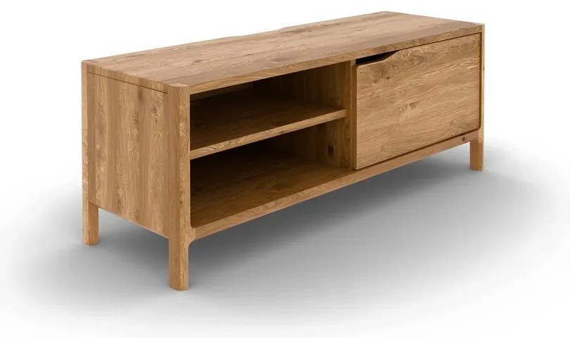 TV stolík z dubového dreva v prírodnej farbe 111x48 cm Twig – The Beds