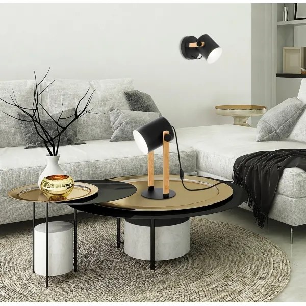 Eglo 43518 - Nástenné svietidlo HORNWOOD 1xE27/28W/230V