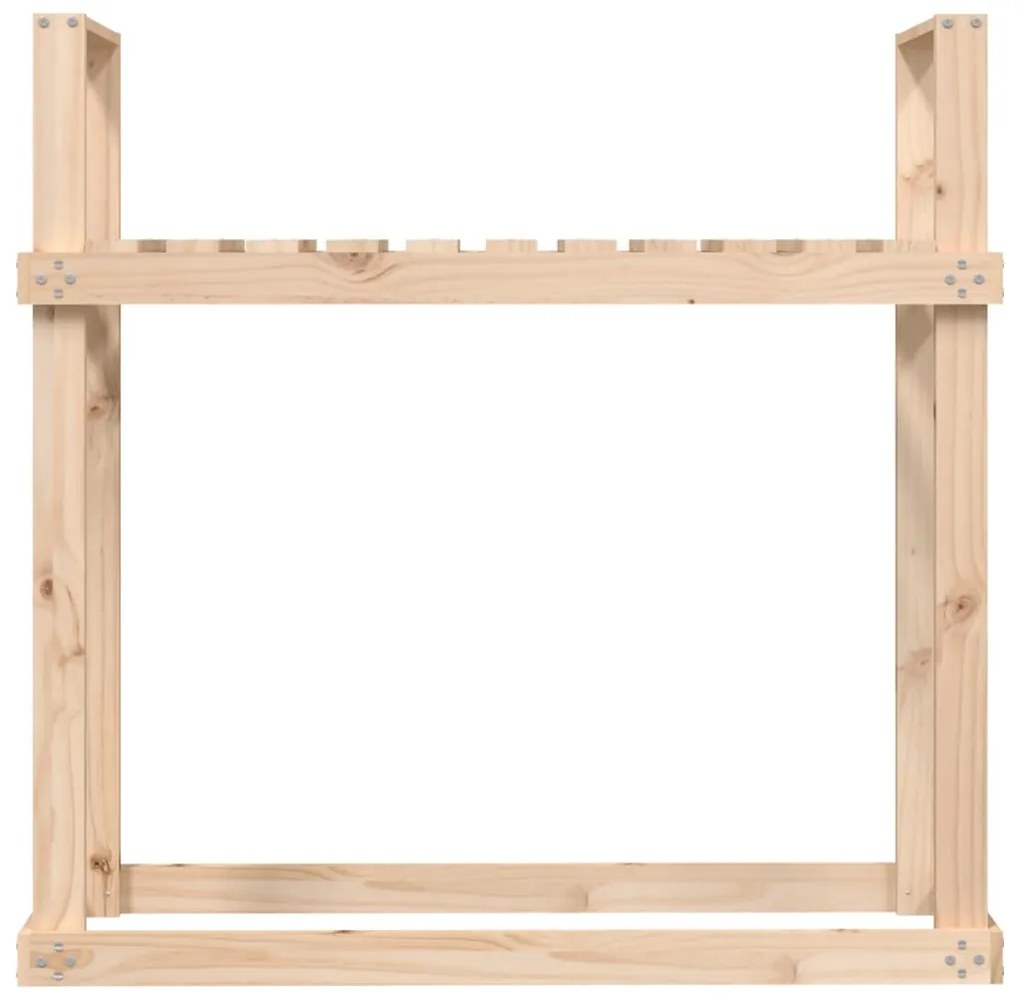 Stojan na palivové drevo 110x35x108,5 cm masívna borovica