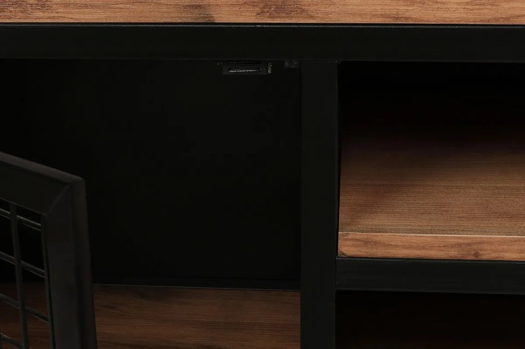 TV stolík Zeno 150 cm borovica/čierny