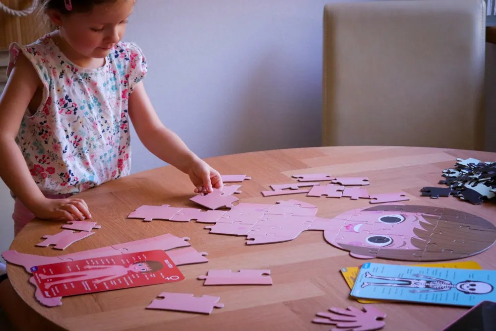 Vzdelávacie puzzle - Ľudské telo - 50, 75, 100 ks
