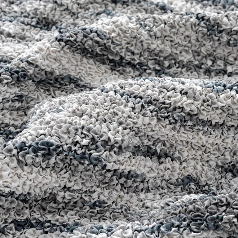 Bielastické poťahy OCEANO NOVÉ šedo-modré kreslo (š. 60 - 110 cm)
