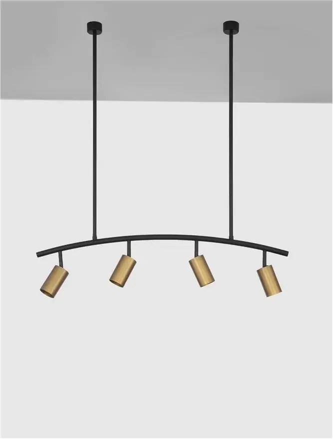 LED luster Pogno 965 čierne