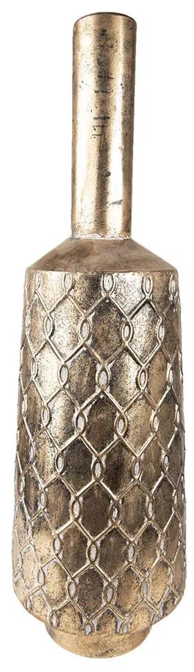 Medená antik kovová dekoračná váza s úzkym hrdlom - Ø 21*66 cm