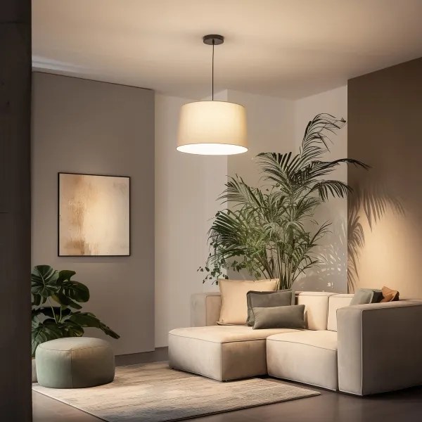 Brilagi - LED luster na lanku CERIA 1xE27/40W/230V, pr. 45 cm, béžový