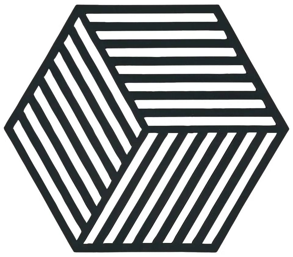 Podložka pod horúce veci Hexagon, čierna