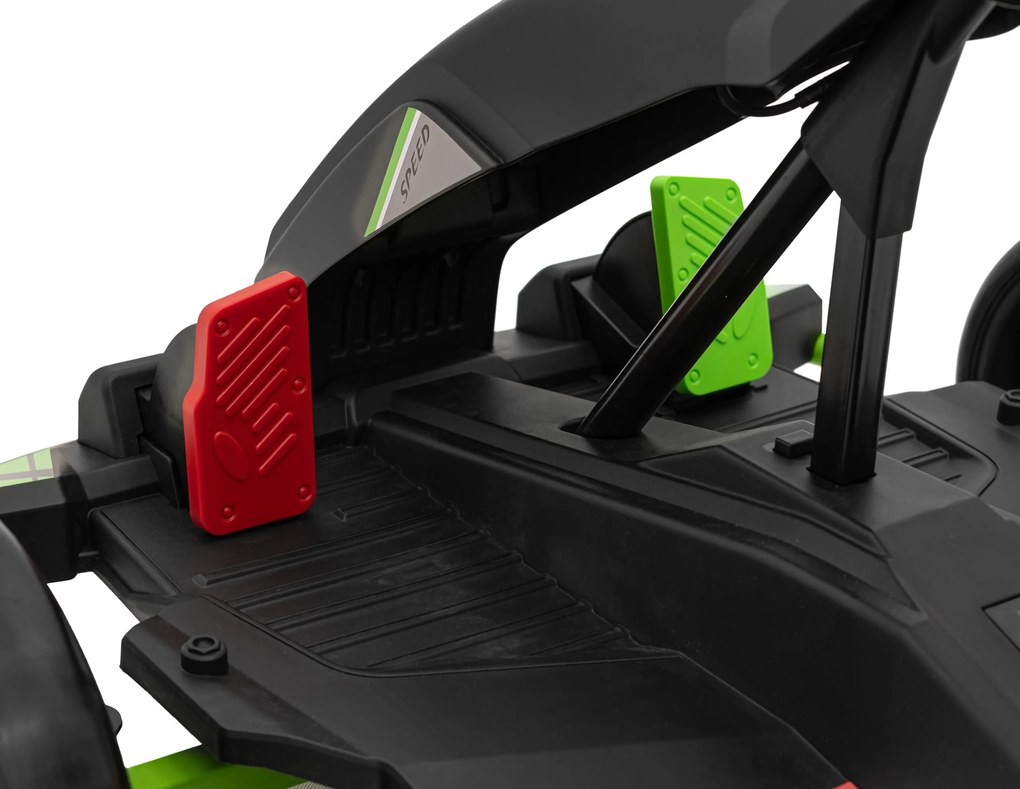Ramiz Detská motokára na batérie Fast 3 Drift čierna + funkcia driftu + motory 2x150W + LED rádio + pásy