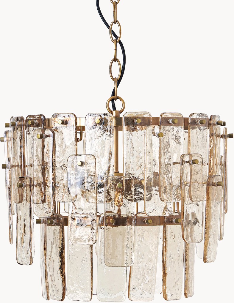 Veľké závesné svietidlo zo skla Cersei