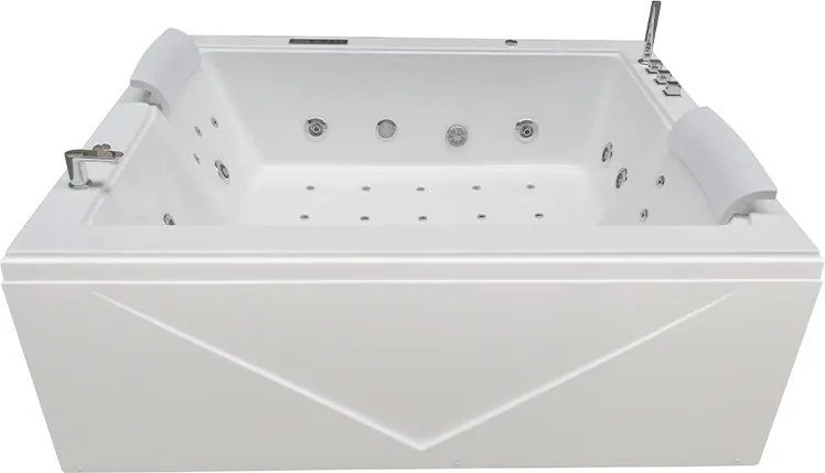 BPS-koupelny Hydromasážna vaňa DIABLO 666 II 180x150 s ohrevom vody