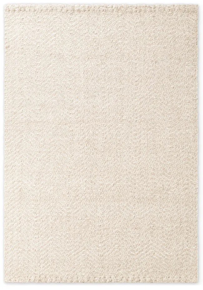 Krémový/slonovinový ručne tkaný koberec s prímesou vlny 200x290 cm Majoli – Elle Decoration