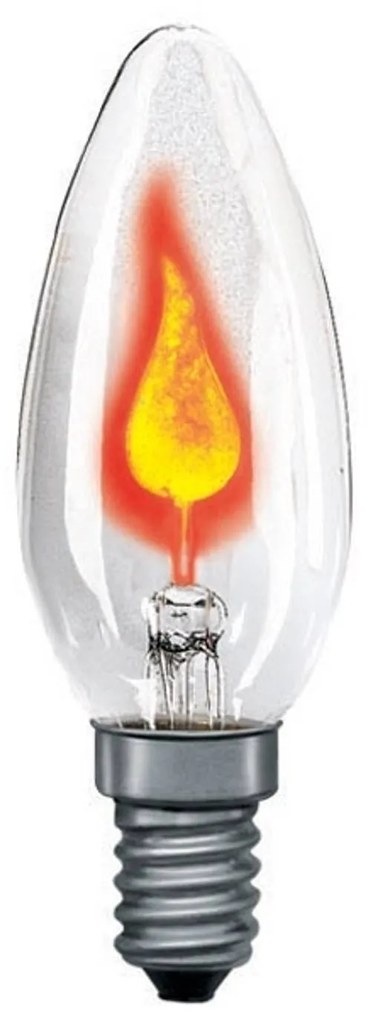 Paulmann E14 blikajúca sviečková žiarovka 3 W číra