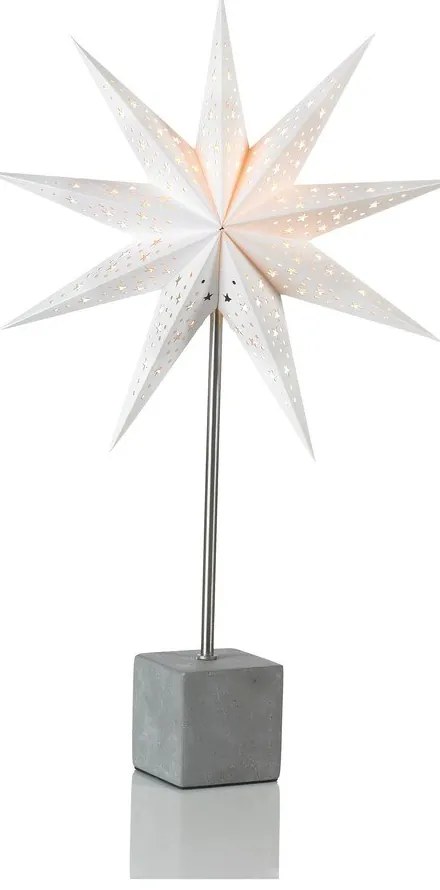 Biela vianočná svetelná dekorácia Hård – Markslöjd