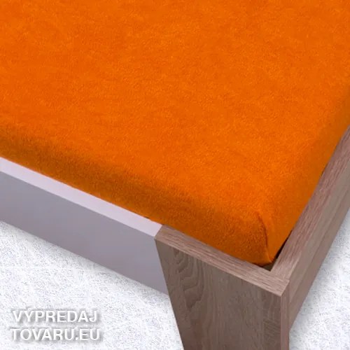 Froté plachta Oranžová 180 x 200 cm