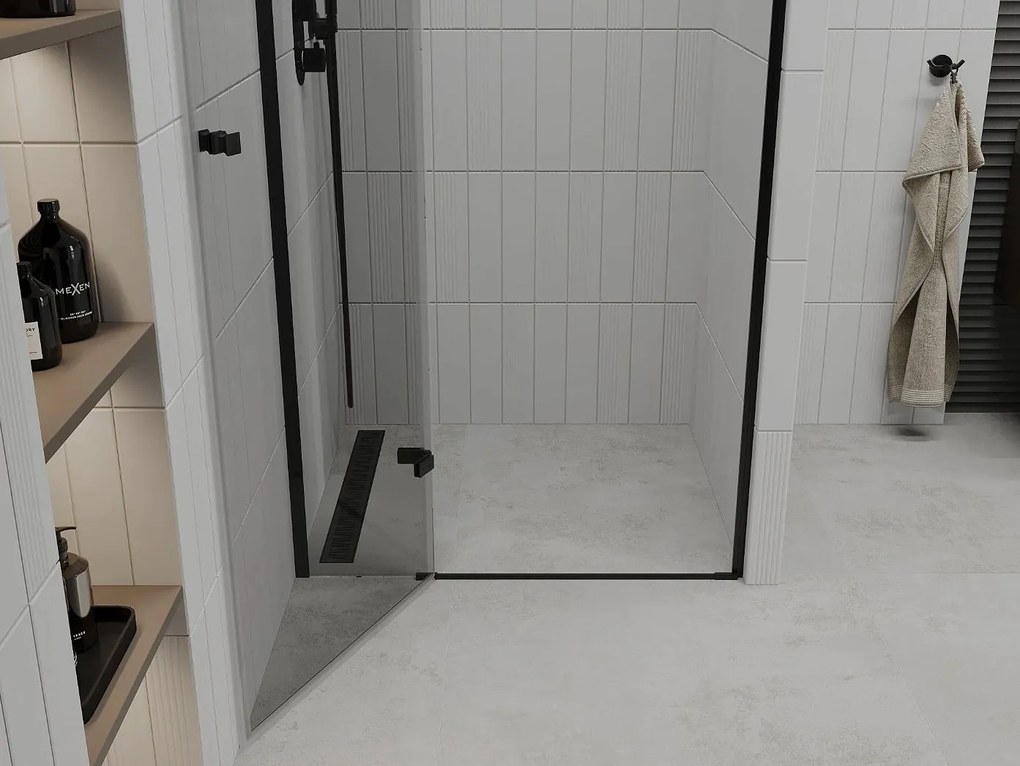 Sprchové dvere maxmax MEXEN ROMA black 100 cm