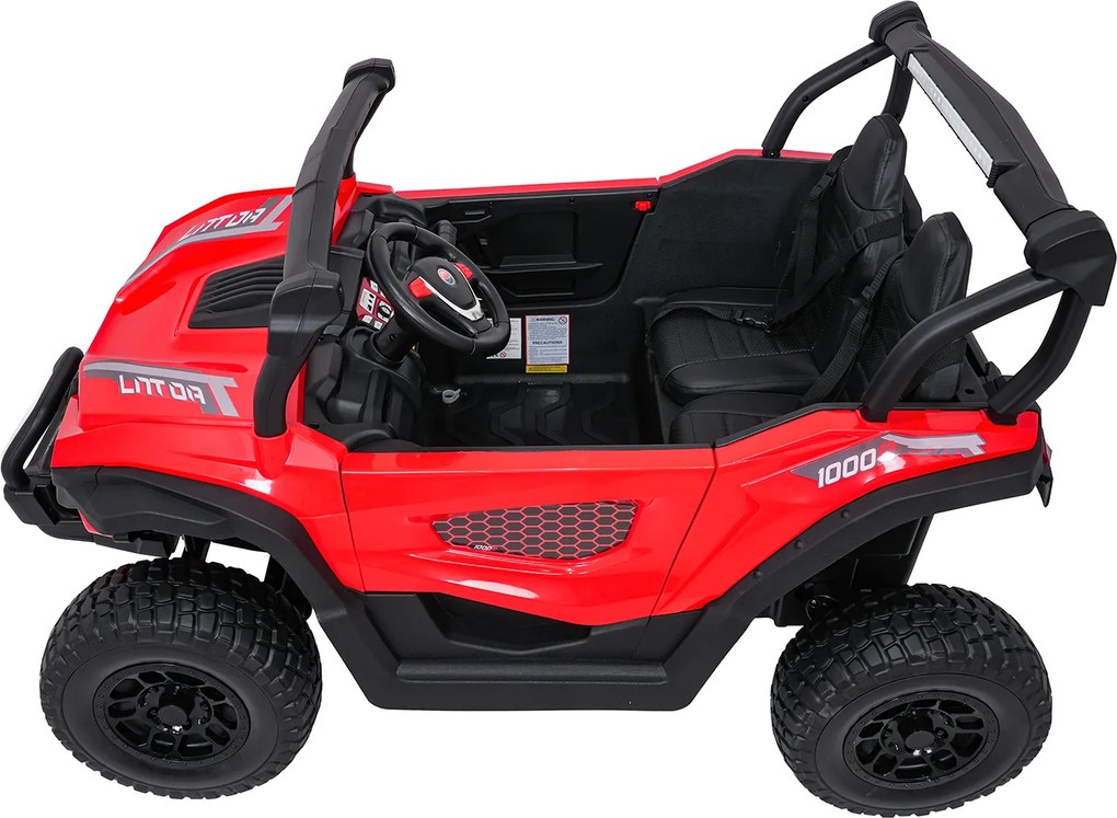 Ramiz Elektrická bugina Gravity pre deti červená + pohon 4x4 + diaľkové ovládanie