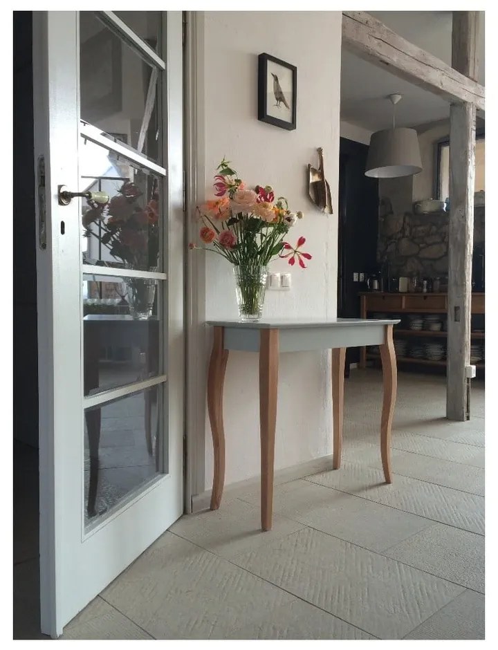 Tmavosivý odkladací konzolový stolík Ragaba Dressing Table, 105 × 74 cm