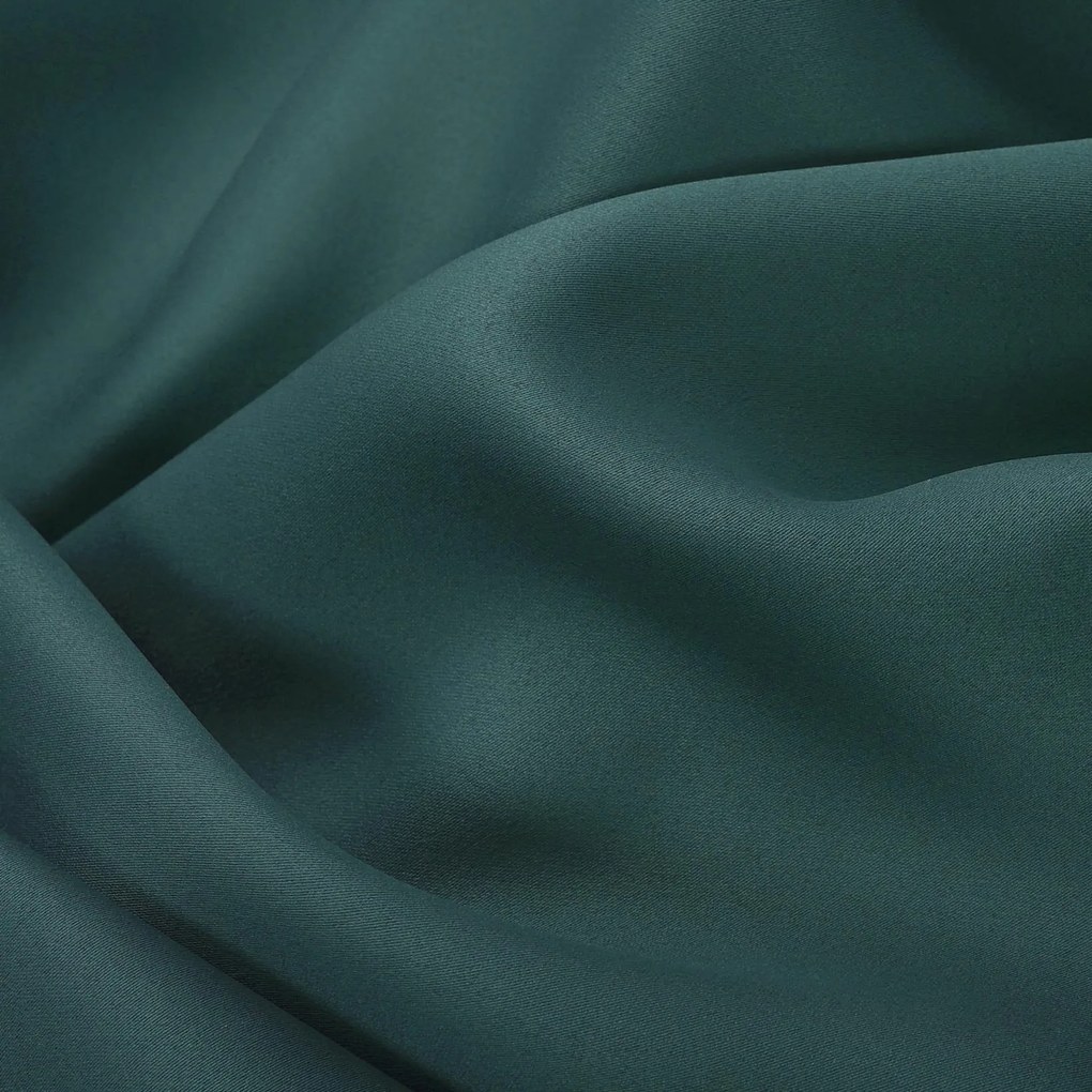 Goldea zatemňovací záves blackout so saténovým leskom - petrolejový 270x220 cm