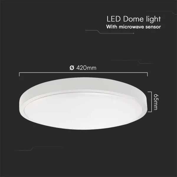 LED Kúpeľňové stropné svietidlo so senzorom LED/36W/230V 4000K IP44 biela