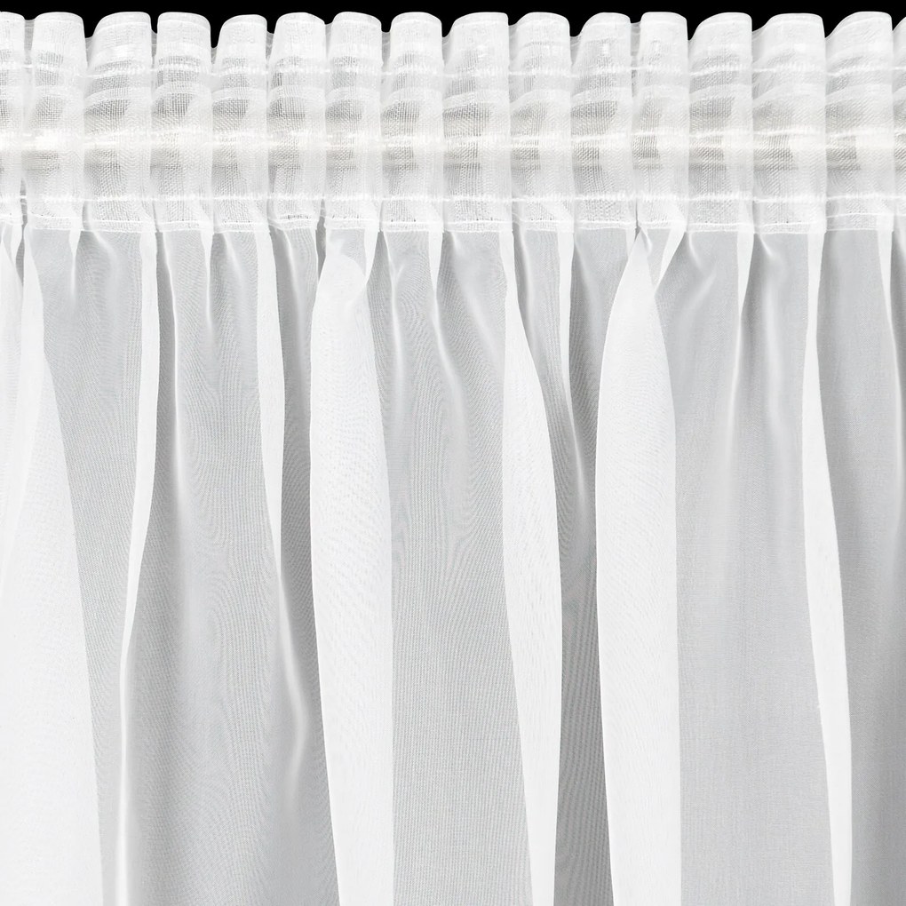 ZÁCLONA NA PÁSKE LUCY 400X250 CM BIELA