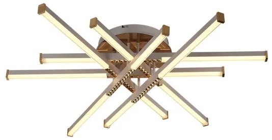 LED Stmievateľný prisadený luster LED/90W/230V 3000-6500K + diaľkové ovládanie