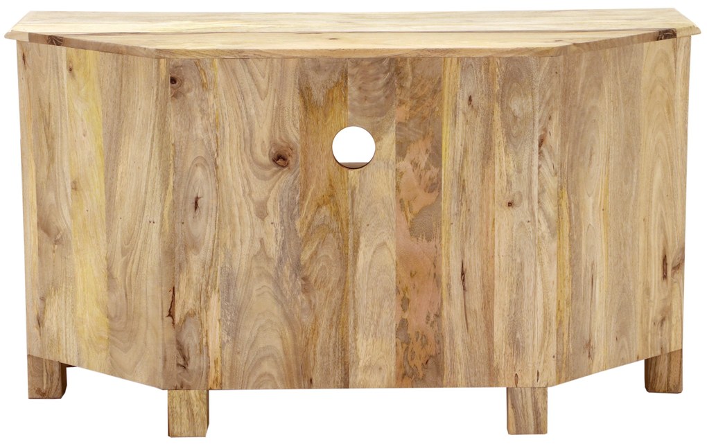 furniture-nabytek.cz - Rohový stolík pod tv z masívneho dreva mango 110x60x50