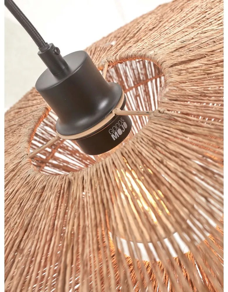 Závesné svietidlo s tienidlom z juty v prírodnej farbe ø 40 cm Iguazu – Good&amp;Mojo