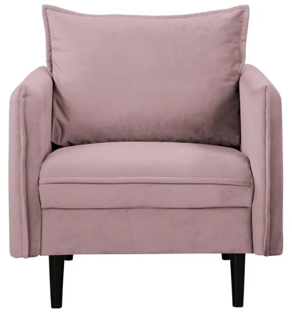 Zamatové kreslo v levanduľovej farbe Juli – Ropez
