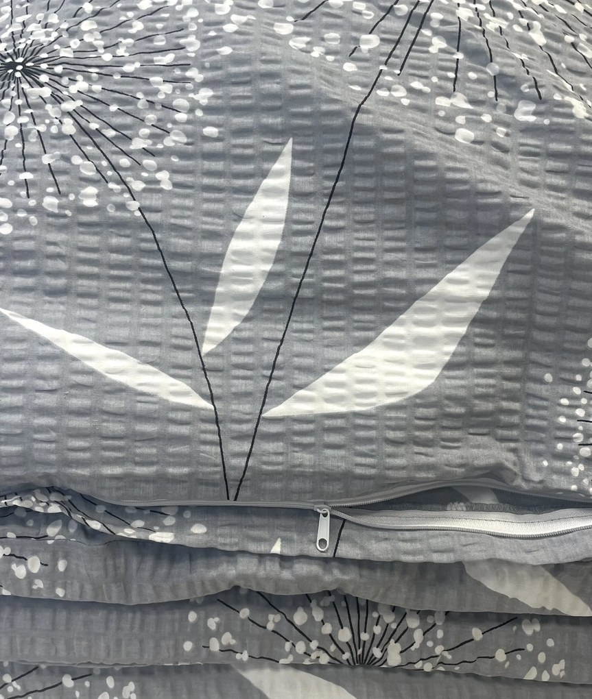 Obliečky krepové Púpava biela - 1x Vankúš 90x70cm, 1x Paplón 140x200cm