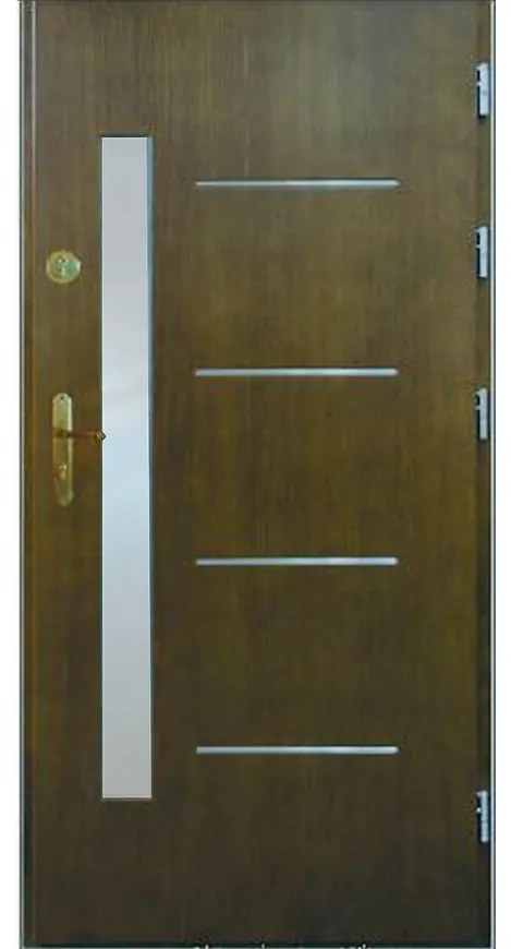 Dvere vchodové WZ 51 90P palisander