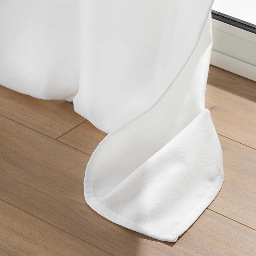 Biely odhlučňovací záves z mikrovlákna 135x260 cm Micropolar – douceur d'intérieur