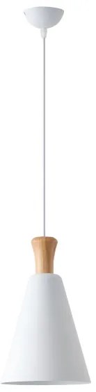 Luster na lanku 1xE27/15W/230V biela pr. 20 cm