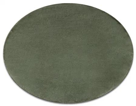 Koberec okrúhly prateľný POSH Shaggy, plyšový, Hrubý, protišmykový, zelené Veľkosť: kruh 60 cm