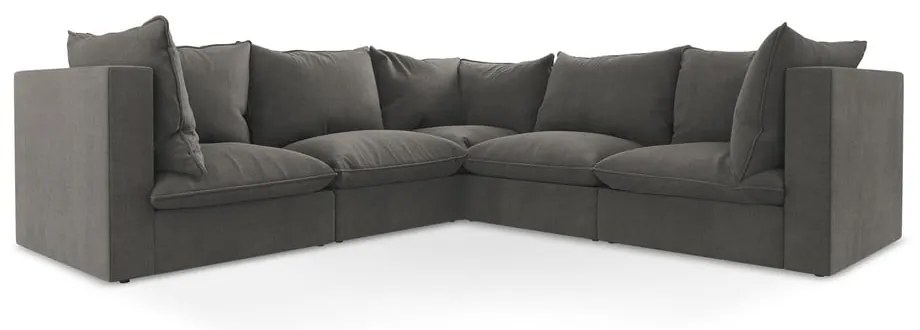 Tmavosivá rohová pohovka Manao – Makamii