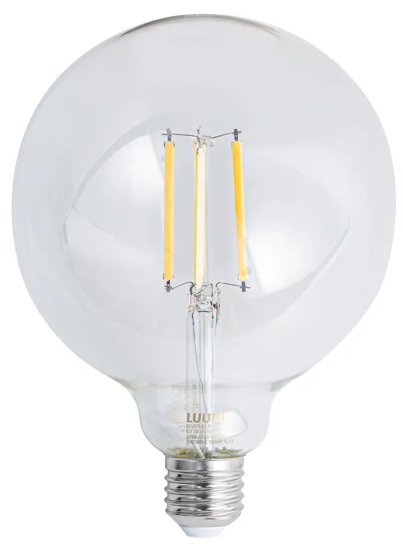 Sada 5 ks Inteligentné stmievateľné LED žiarovky E27 G125 číre 7W 806lm 2700-6500K