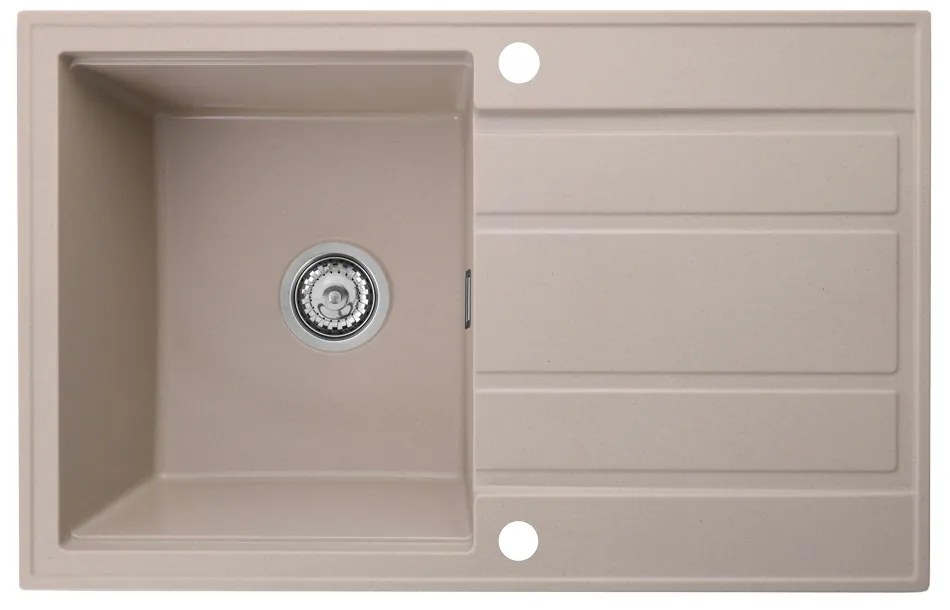 Gamma Modern 8050, 1-komorový granitový drez 790x500x210 mm, béžová, GMA-ZM-8050-B