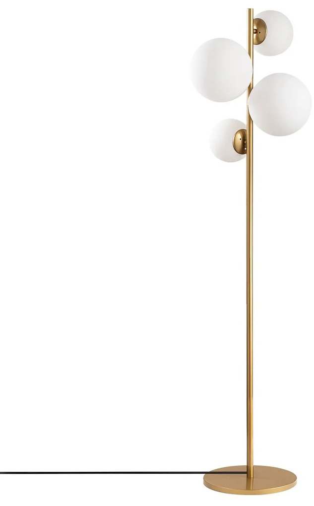 Stojací lampa Fazli zlatá