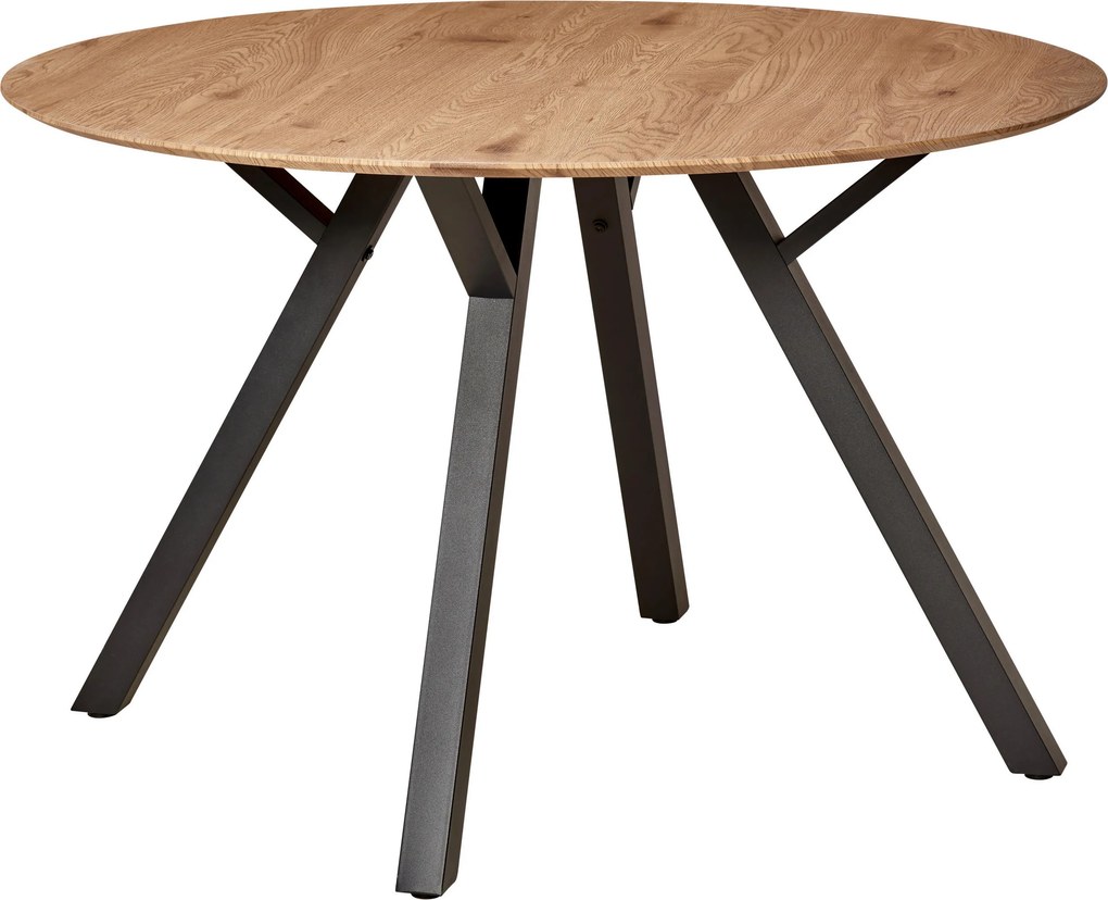 XXXLutz JEDÁLENSKÝ STÔL, čierna, farba duba, 120/120/76 cm MID.YOU - Stoly - 002798025801