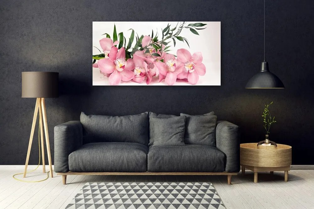 Obraz plexi Orchidea kvety kúpele 120x60 cm