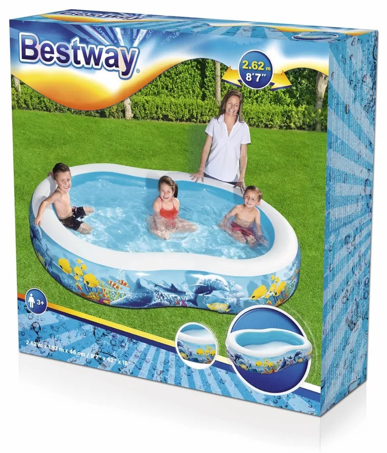 Bestway Nafukovací bazén Oceán 262 x 157 x 46 cm Bestway 54118