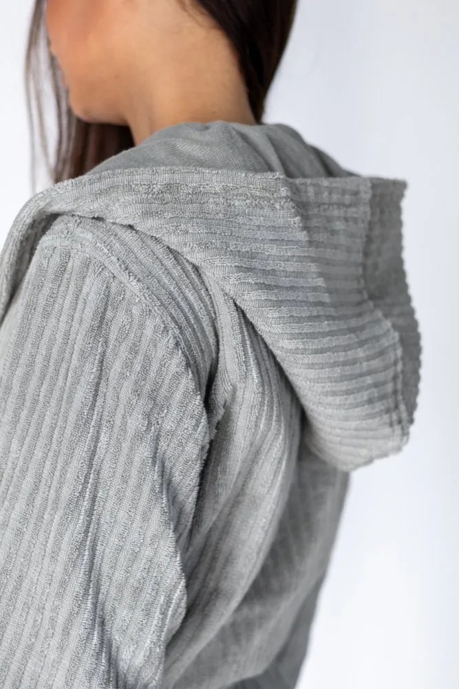 Soft Cotton Unisex župan STRIPE s kapucňou