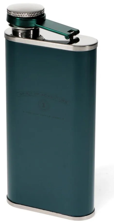 Zelenomodrá ploskačka z nehrdzavejúcej ocele 250 ml Spirit of Adventure – Rex London