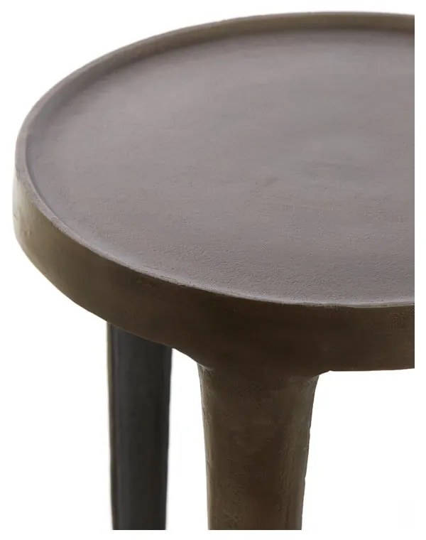 Kovové okrúhle odkladacie stolíky v súprave 2 ks 35x35 cm Tobias – Light & Living