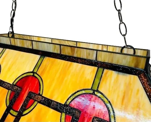 Tiffany luster do kuchyne Clayre & Eef 92*47*30*126 3*E27 7,7 KG