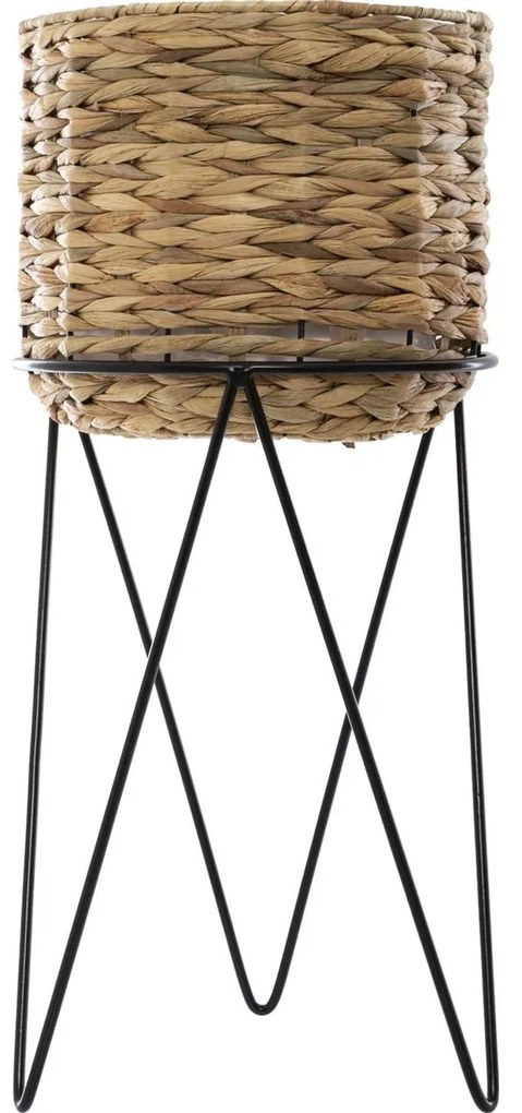 KVETINÁČ Z MORSKEJ TRÁVY SO STOJANOM AYA NATURAL SADA 2KS 54X25 CM+44X26 CM+43X20 CM HNEDÁ